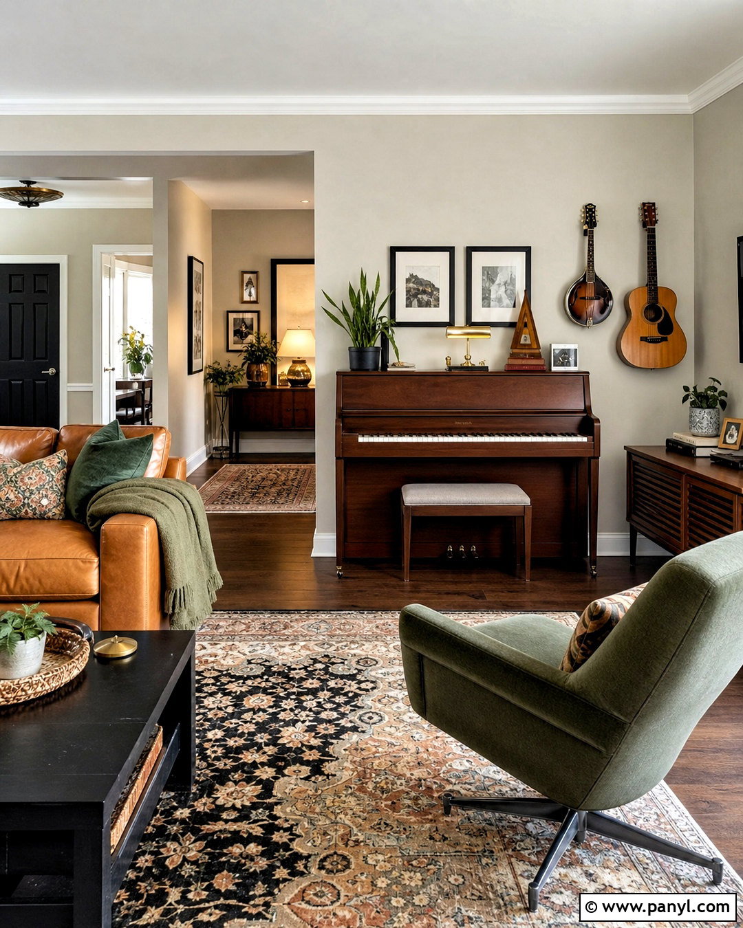 Living Room Music Area - 20 family music room ideas