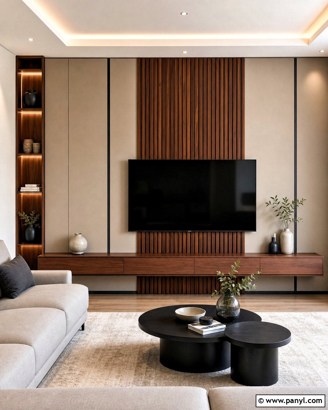 Living Room TV Wall Line Design - 20 wall line design ideas