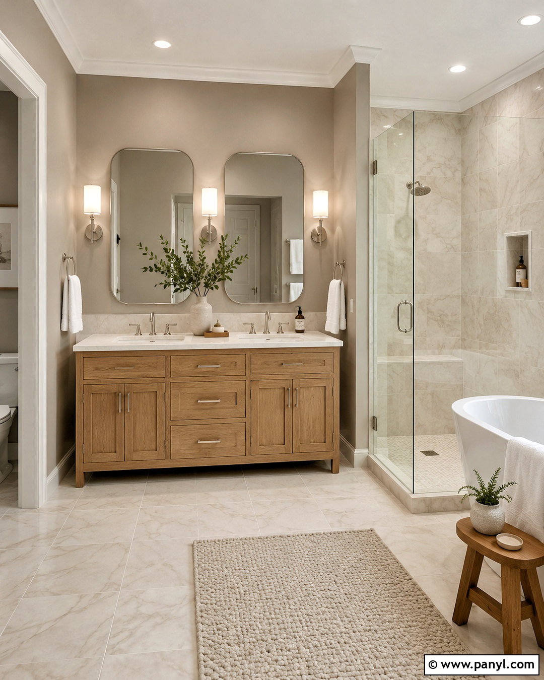 Loggia Bathroom With Marble Tile - 20 loggia sherwin williams ideas