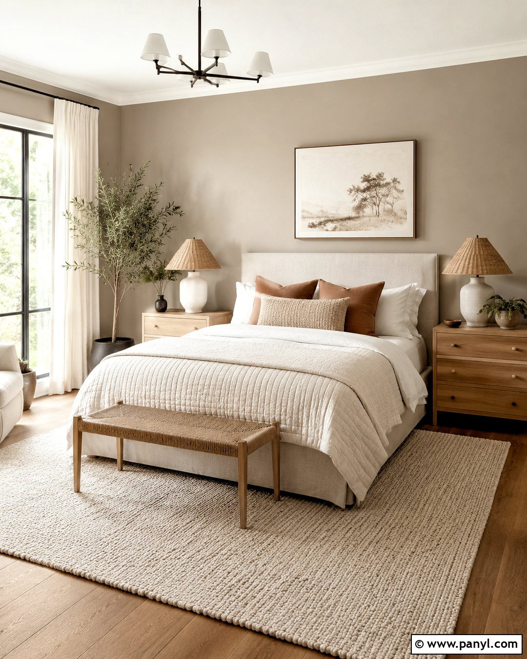 Loggia Bedroom With Cream Textiles - 20 loggia sherwin williams ideas