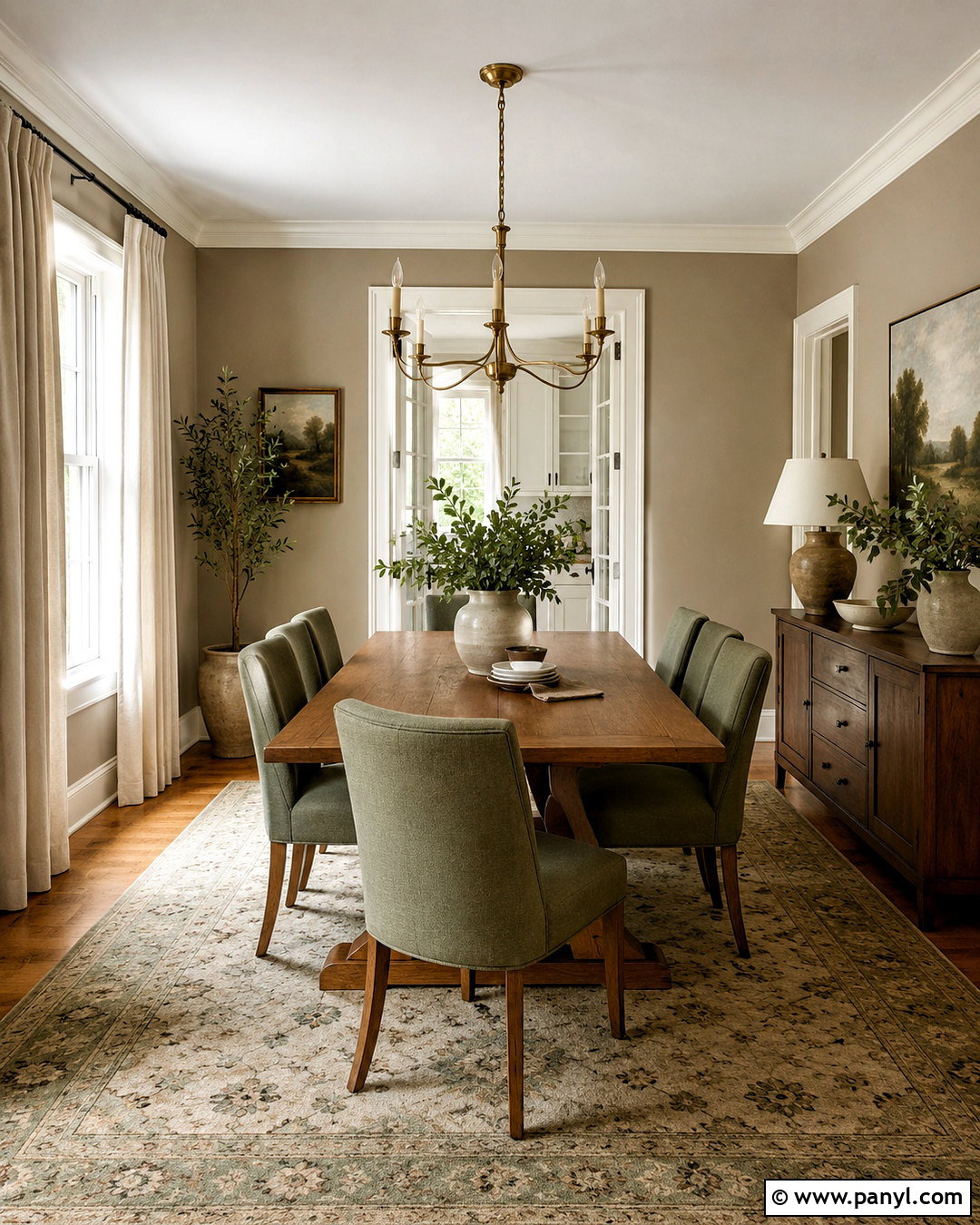 Loggia Dining Room With Sage Green - 20 loggia sherwin williams ideas