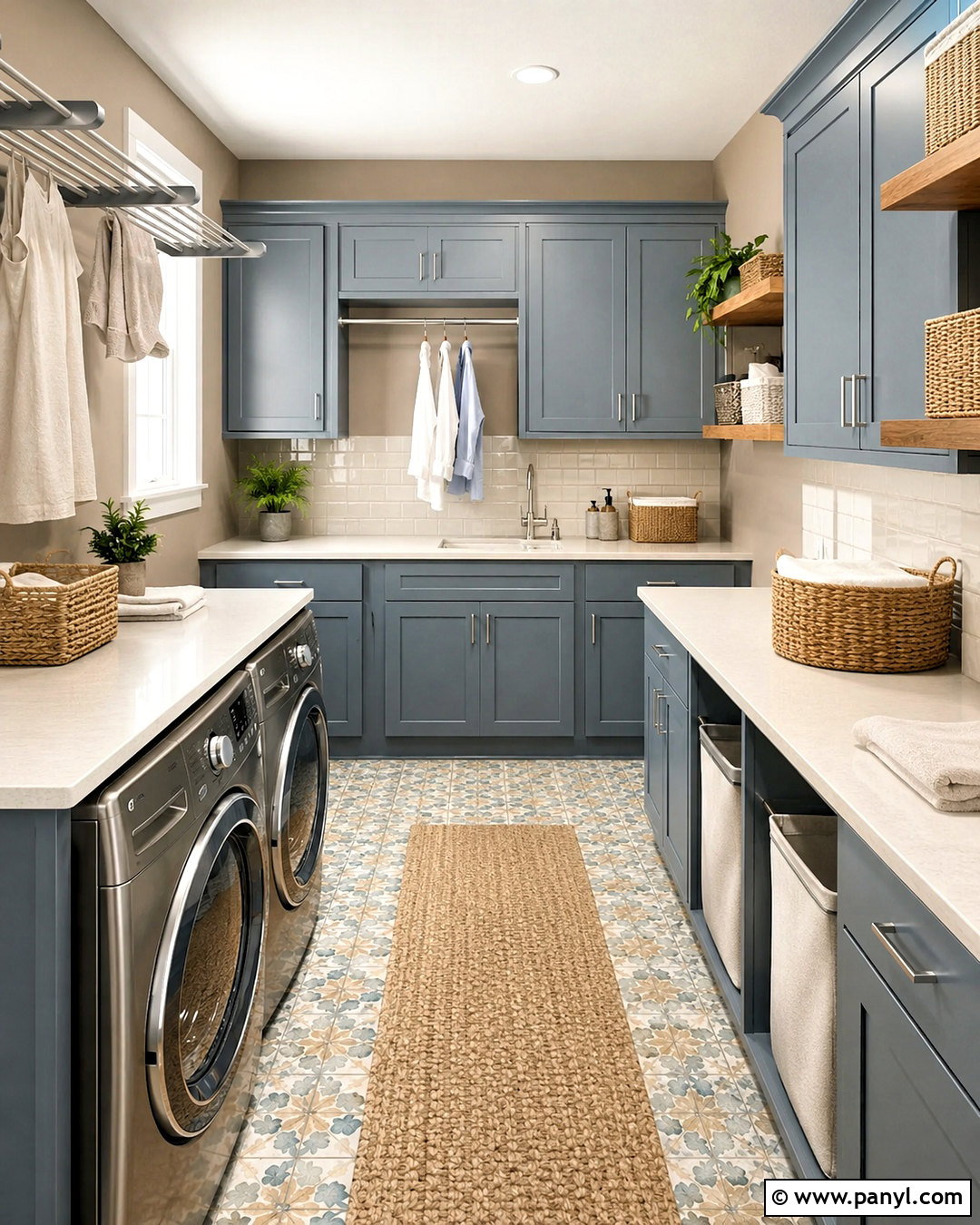 Loggia Laundry Room With Blue Cabinets - 20 loggia sherwin williams ideas