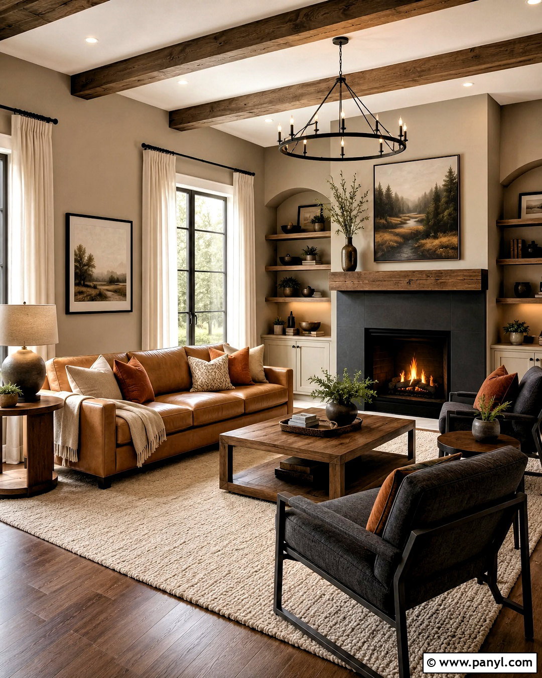 Loggia Living Room With Dark Accents - 20 loggia sherwin williams ideas