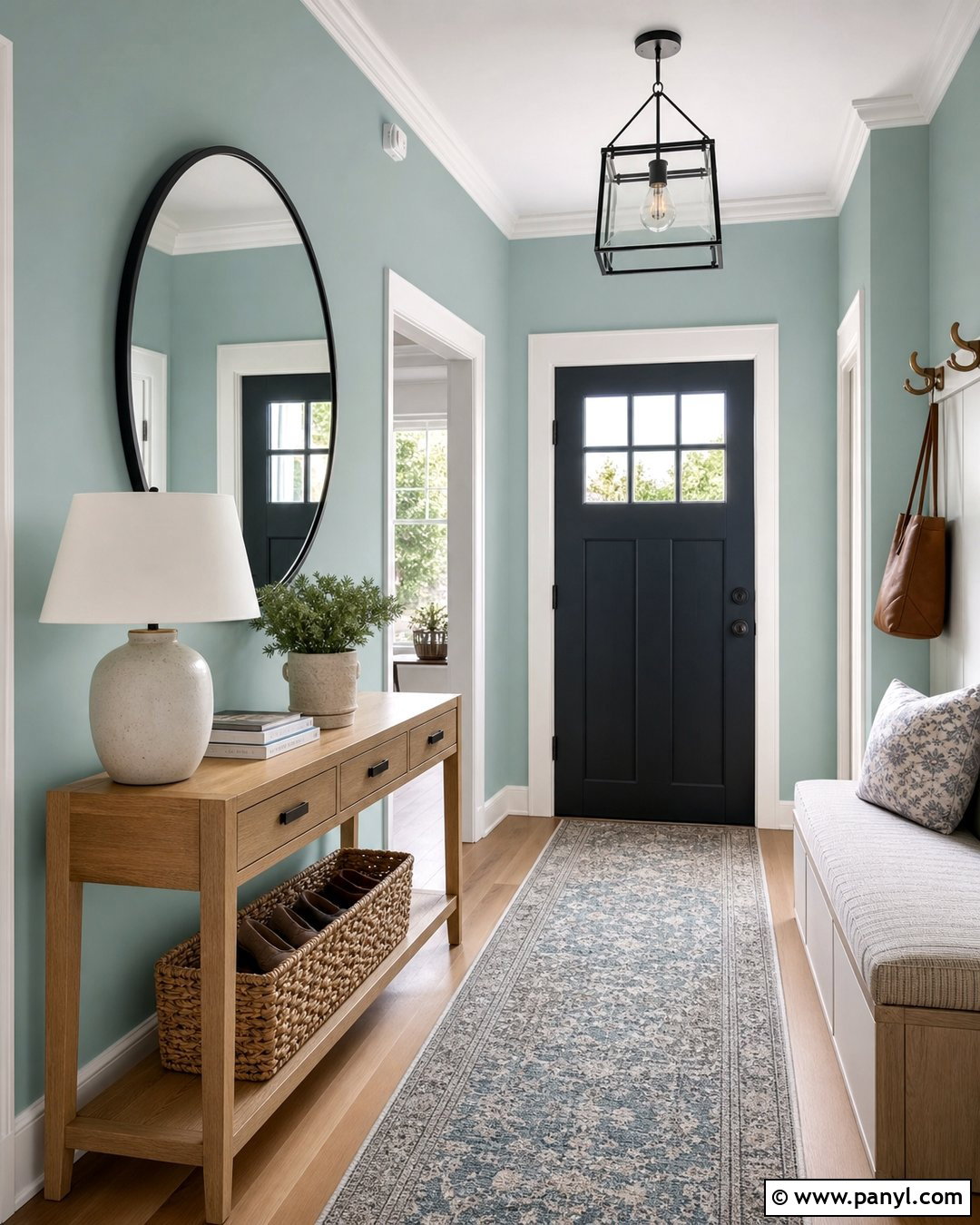 Looking Glass Entryway - 20 Looking Glass Paint Color Ideas