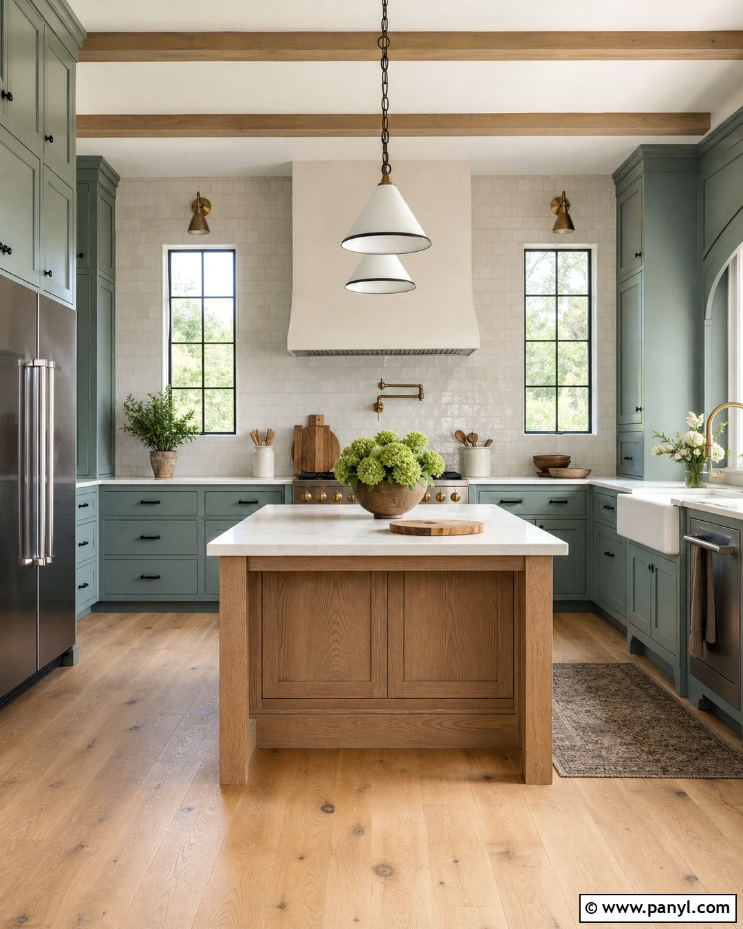 Looking Glass Farmhouse Kitchen - 20 Looking Glass Paint Color Ideas