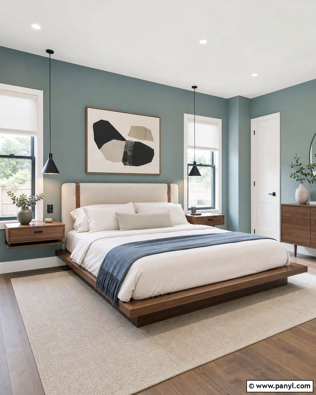 Looking Glass Modern Bedroom - 20 Looking Glass Paint Color Ideas