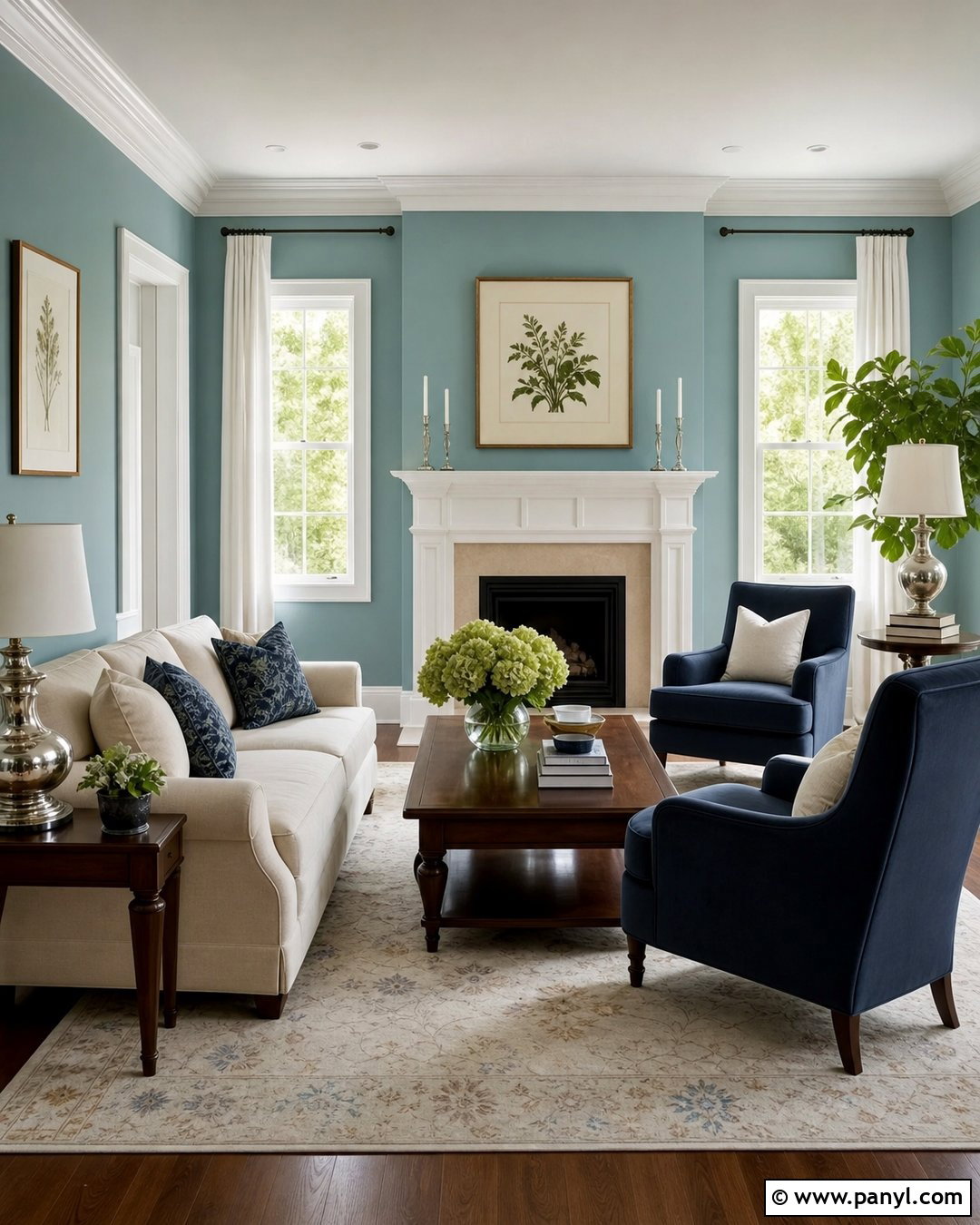 Looking Glass With White Trim - 20 Looking Glass Paint Color Ideas