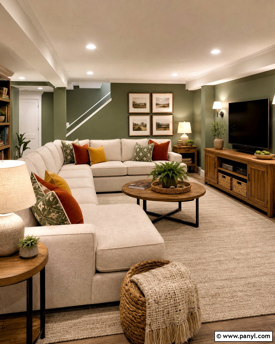 Louisburg Green Basement Family Room - 20 louisburg green benjamin moore ideas