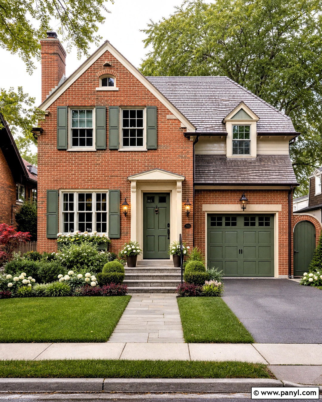 Louisburg Green Brick House Accents - 20 louisburg green benjamin moore ideas