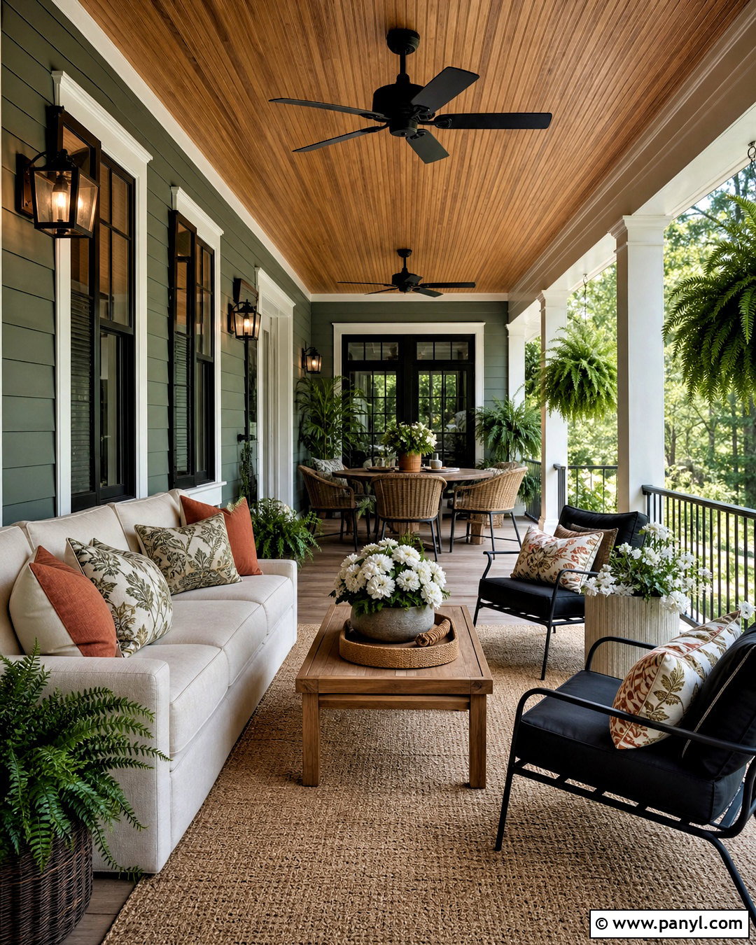 Louisburg Green Covered Porch - 20 louisburg green benjamin moore ideas
