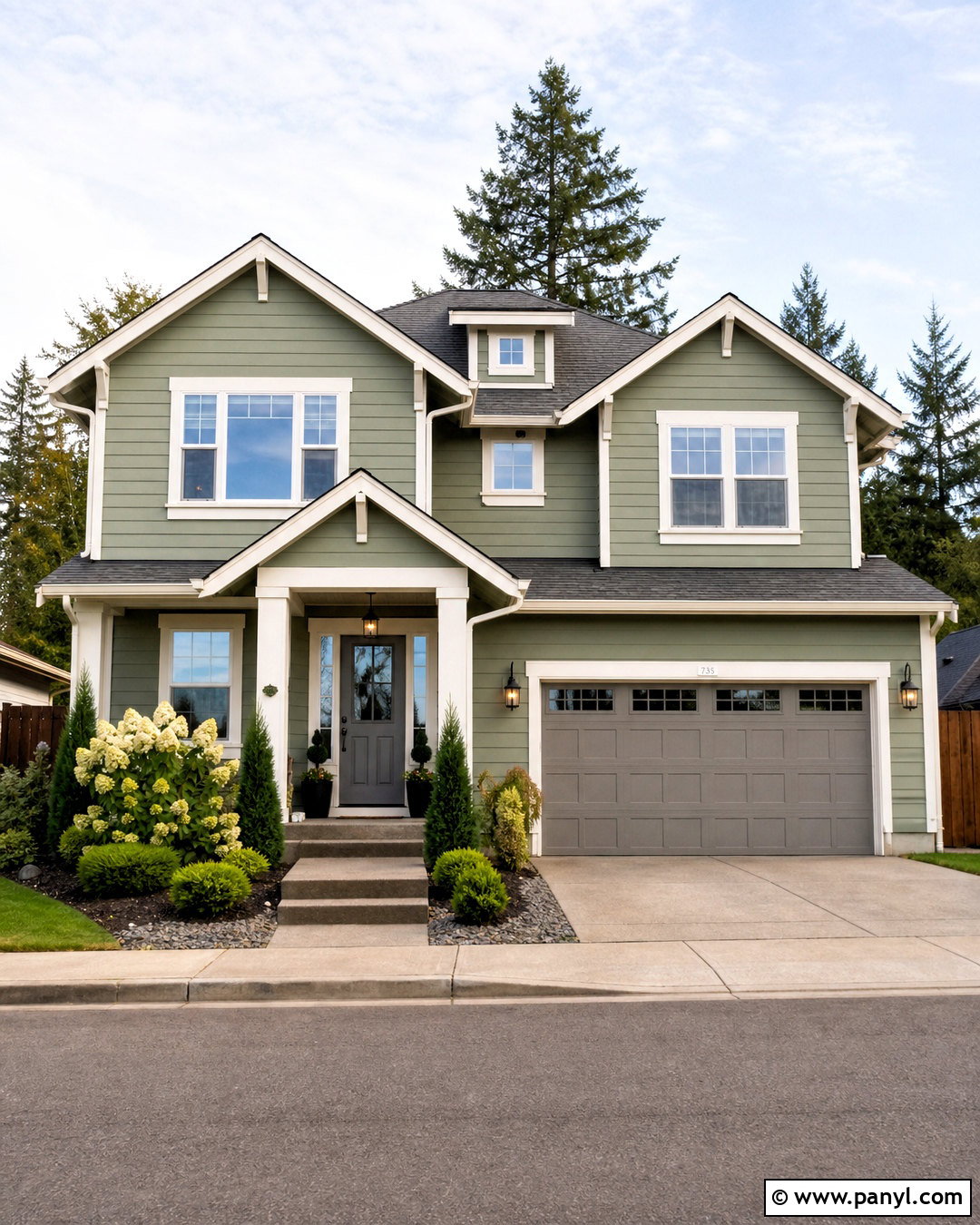 Louisburg Green Exterior With Gray Door - 20 louisburg green benjamin moore ideas