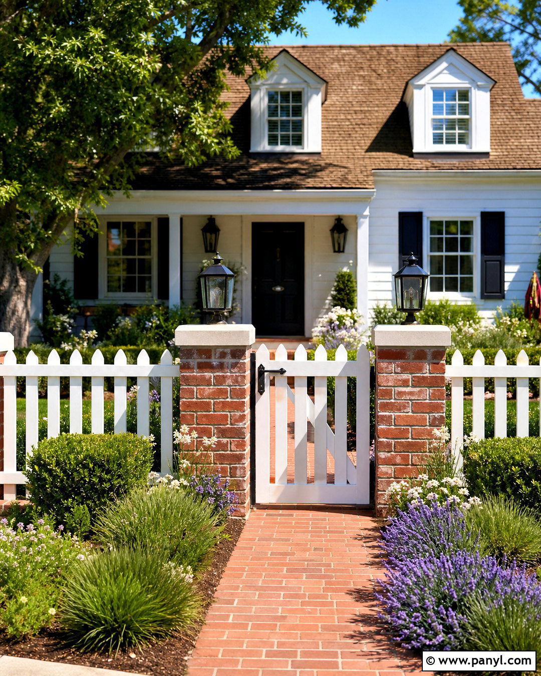 Low Brick And Picket Fence Wall - 20 fence wall design ideas