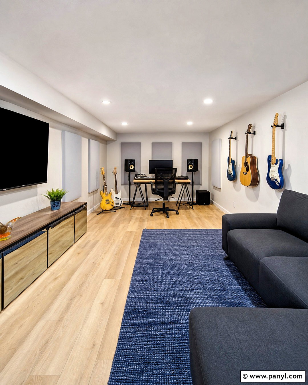 Low Ceiling Basement Music Room - 20 basement music room ideas