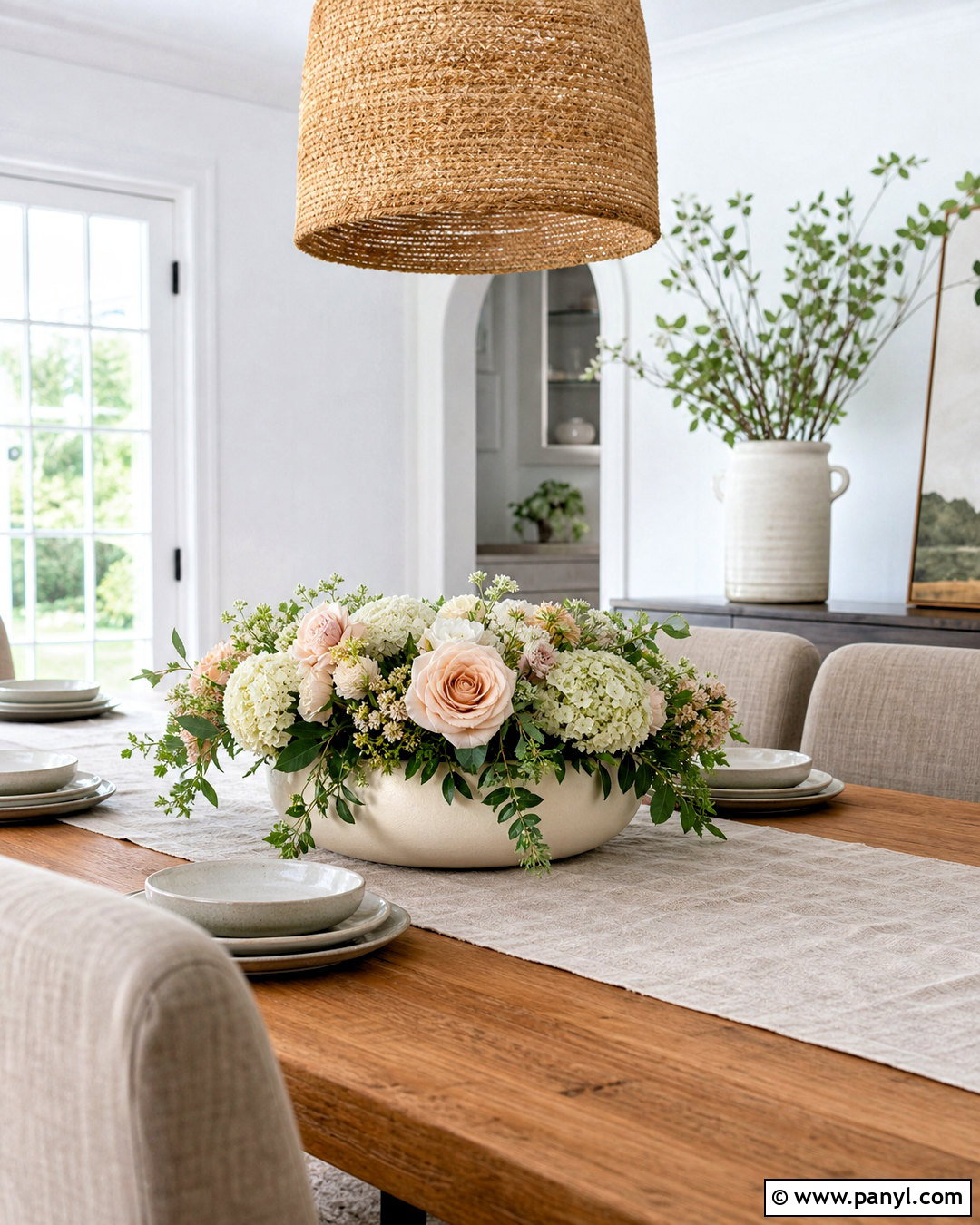 Low Floral Dining Table Centerpiece - 20 table centerpieces for home ideas