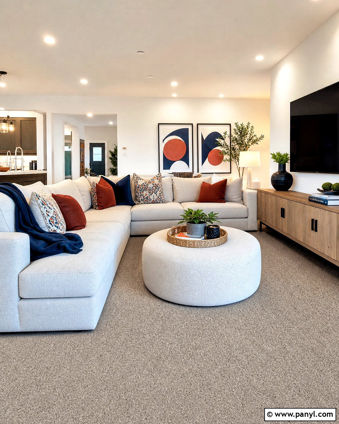 Low Pile Carpet Family Living Room - 20 living room with carpet floors