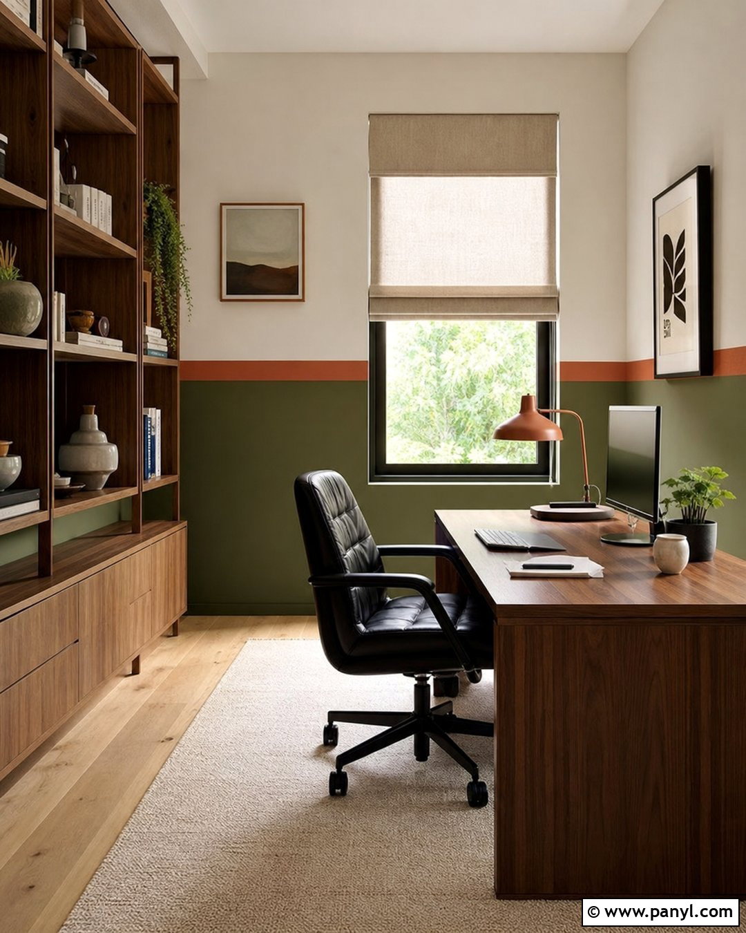 Lower Half Wall With Border Stripe - 20 Lower Half Wall Painted Ideas