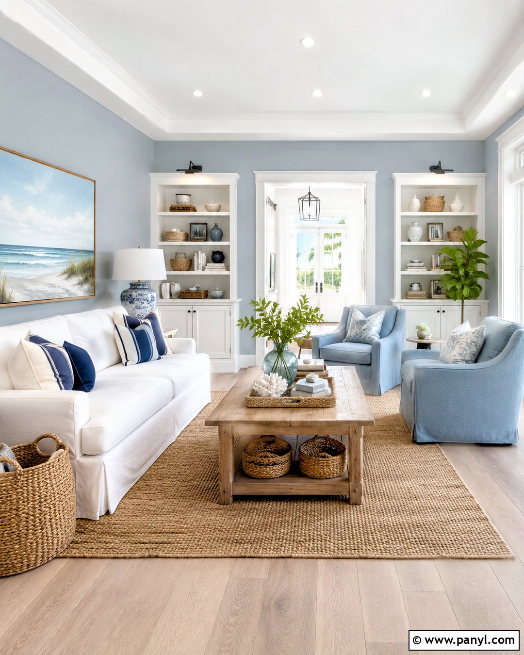 Lullaby Coastal Living Room - 20 lullaby sherwin williams ideas