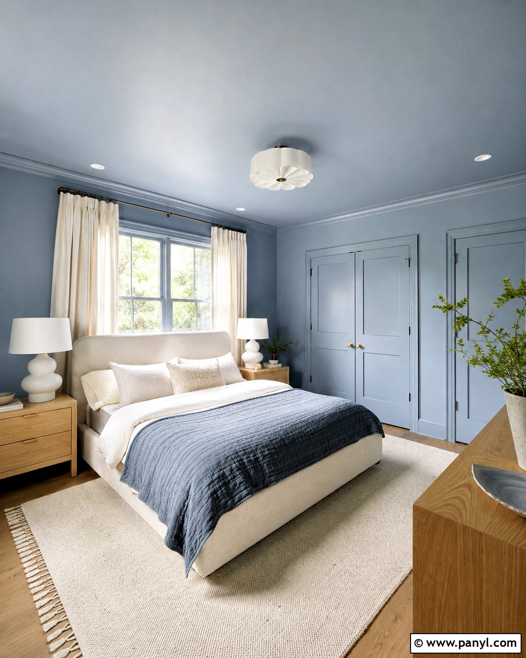 Lullaby Color Drenched Bedroom - 20 lullaby sherwin williams ideas