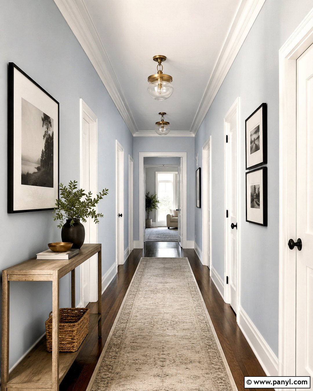 Lullaby Hallway With White Trim - 20 lullaby sherwin williams ideas