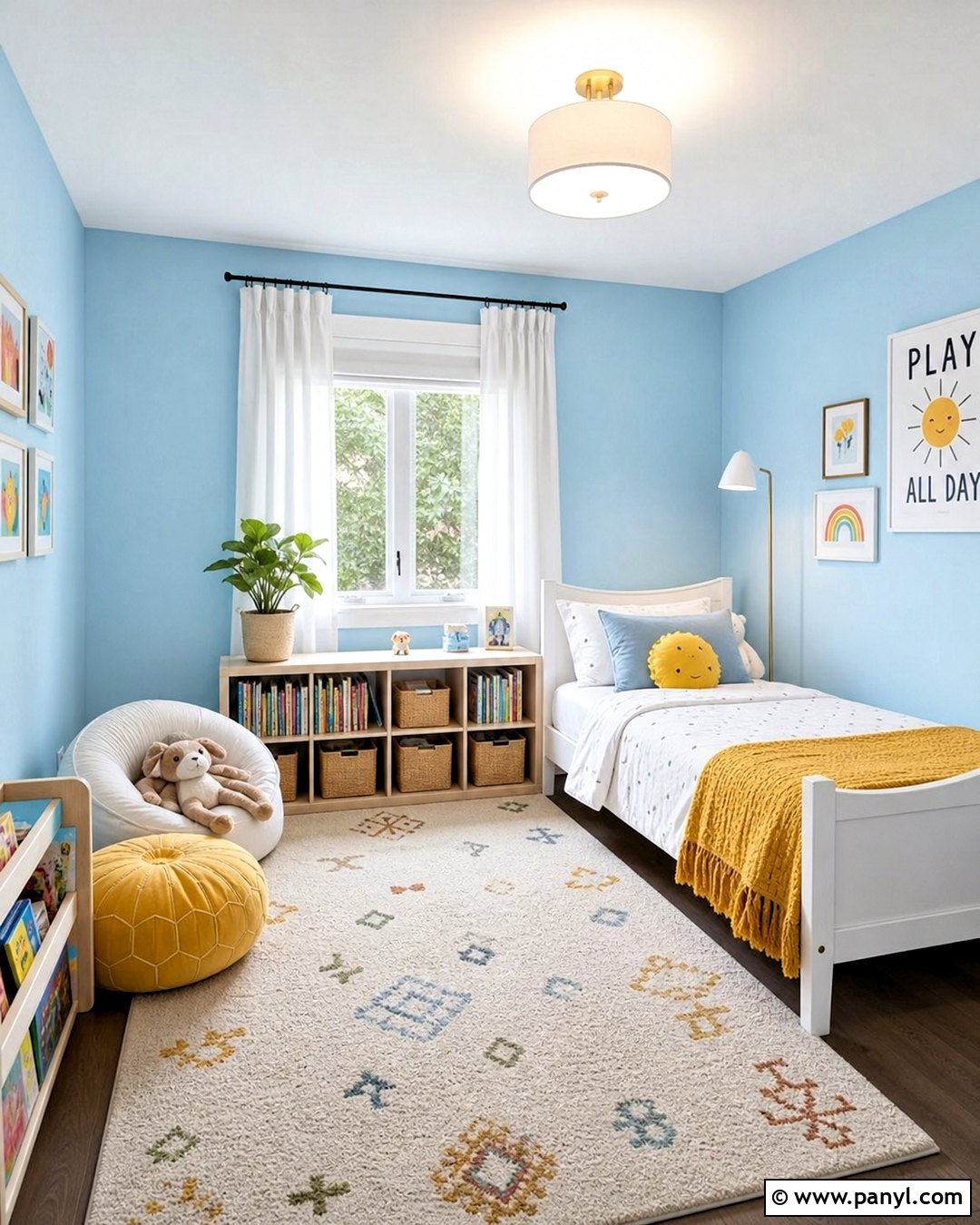 Lullaby Light Blue Kids Room - 20 sherwin williams light blue ideas