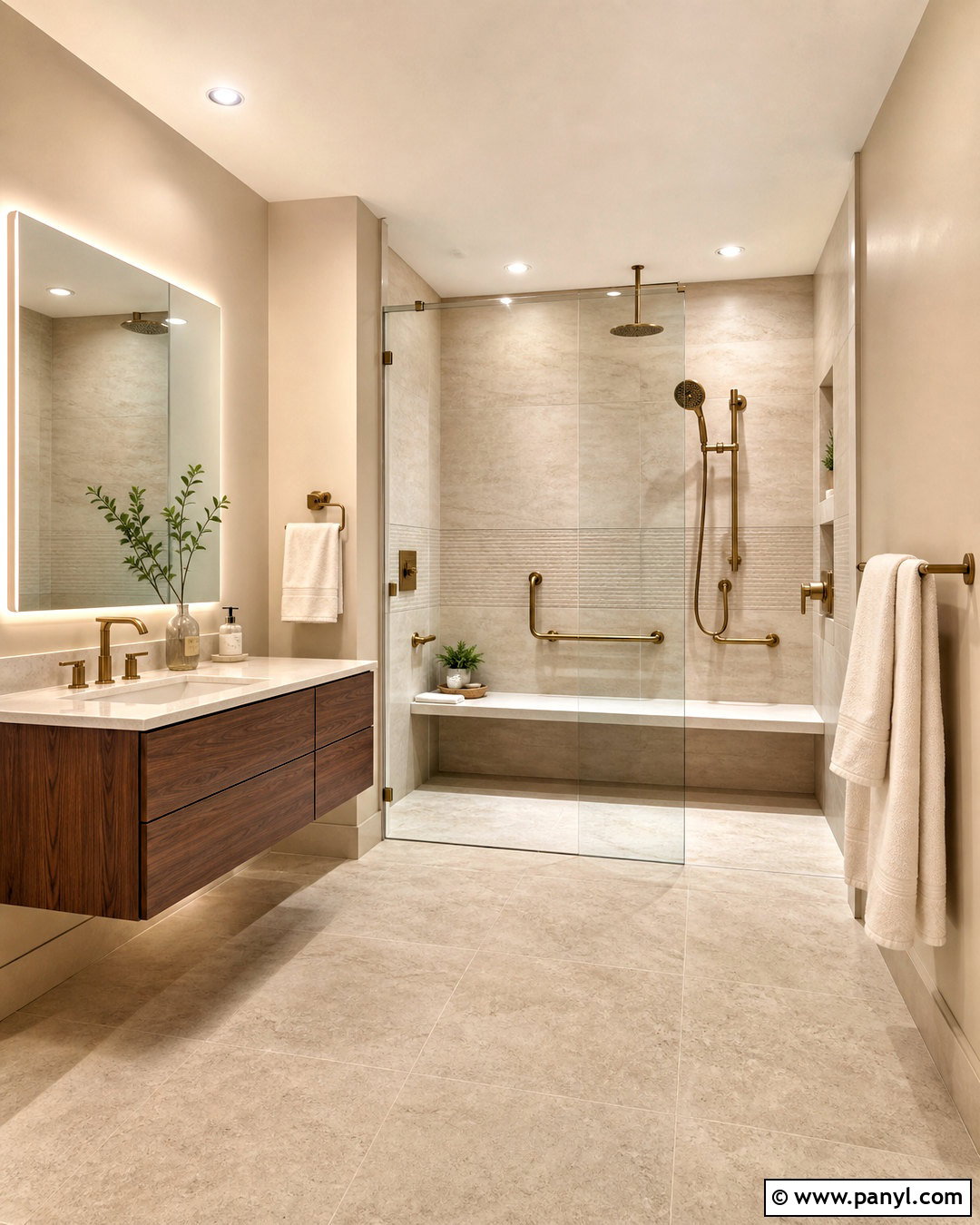 20 Accessible Beige Bathroom Ideas for a Serene Spa-Like Escape