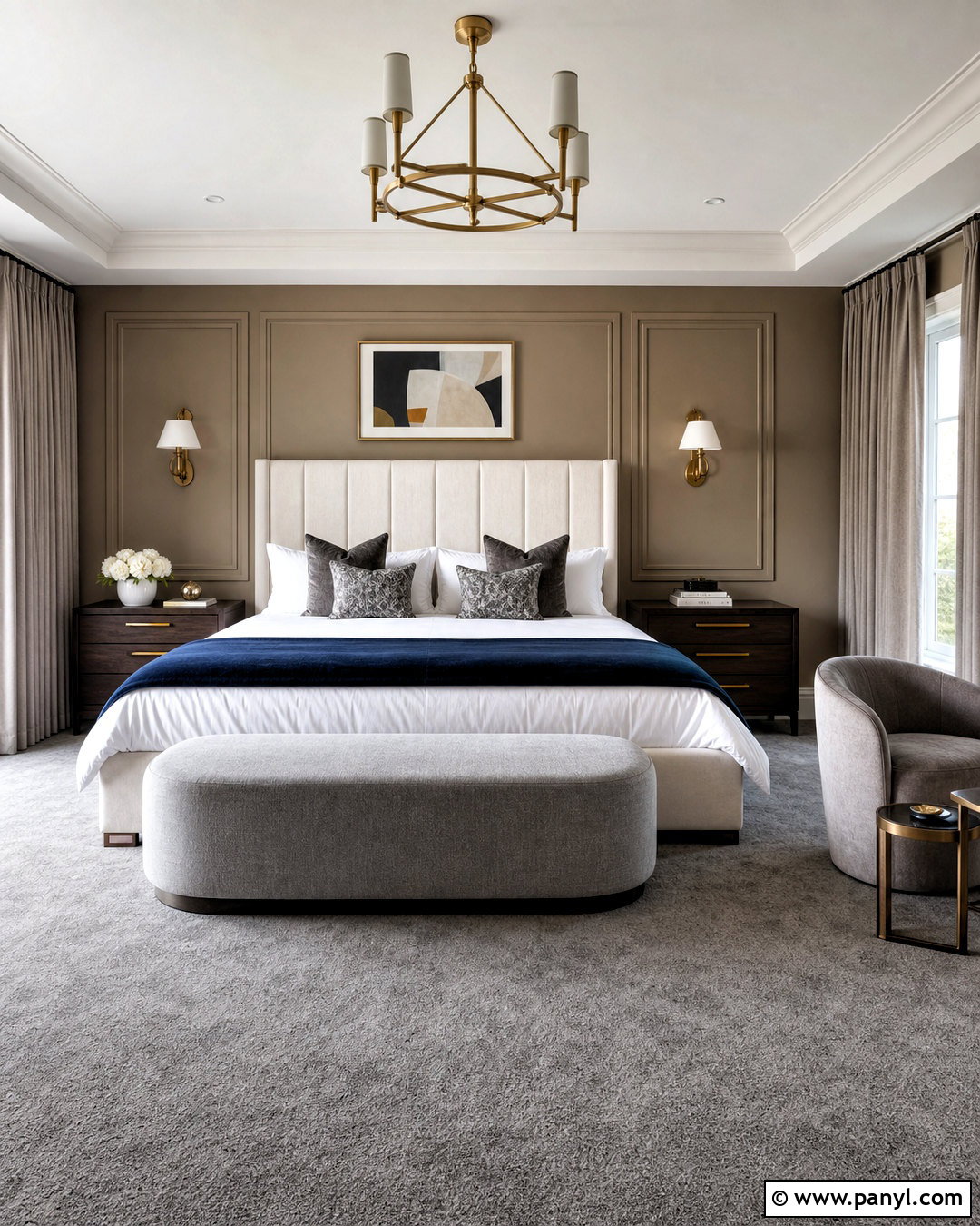 Luxury Bedroom With Gray Carpet - 20 gray carpet bedroom ideas
