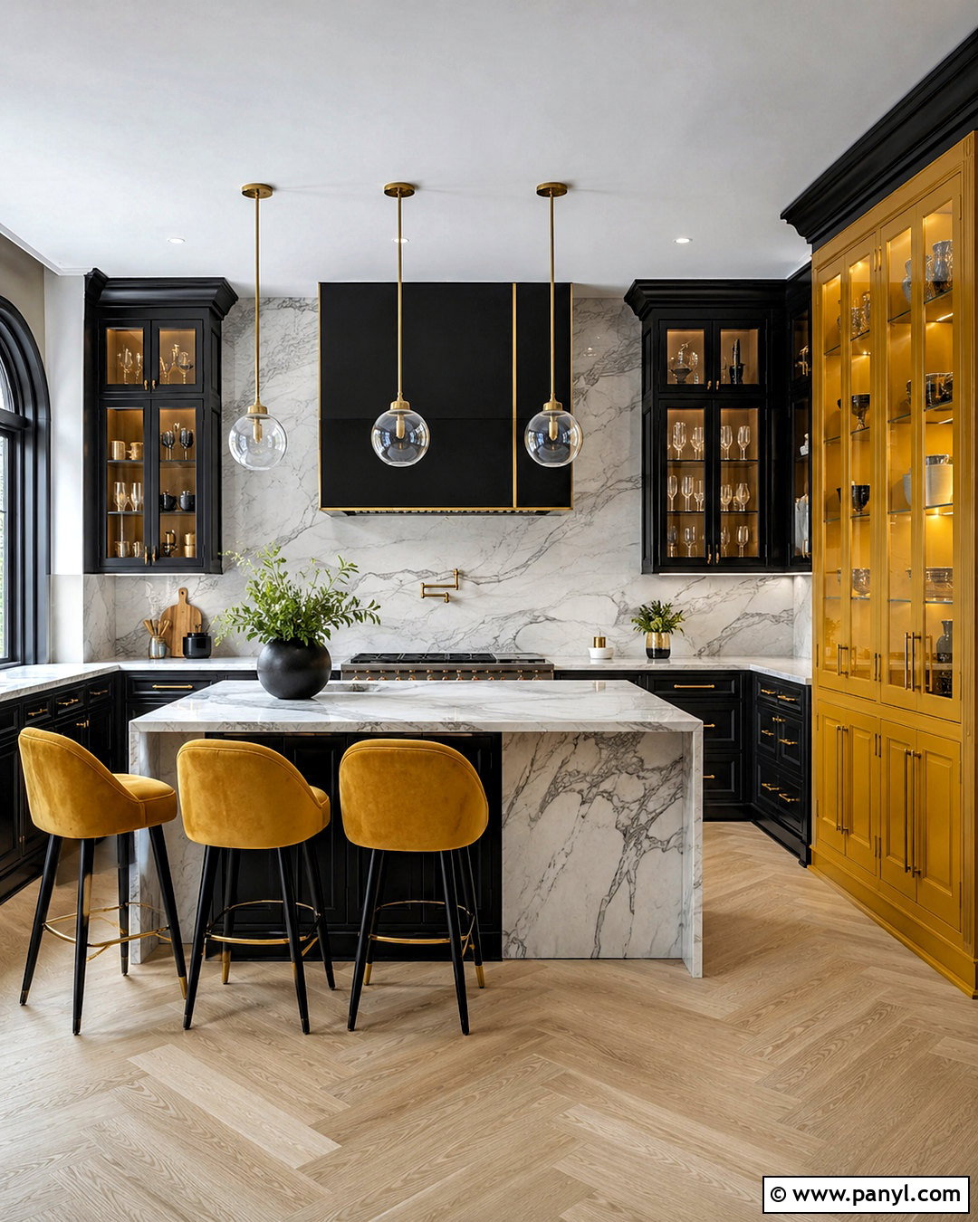 Luxury Black And Yellow Kitchen - 20 black and yellow kitchen ideas