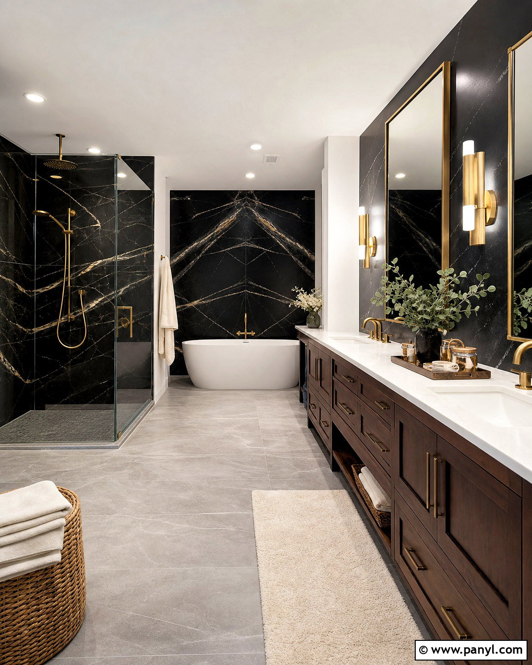 Luxury Black Bathroom - 20 black bathroom design ideas