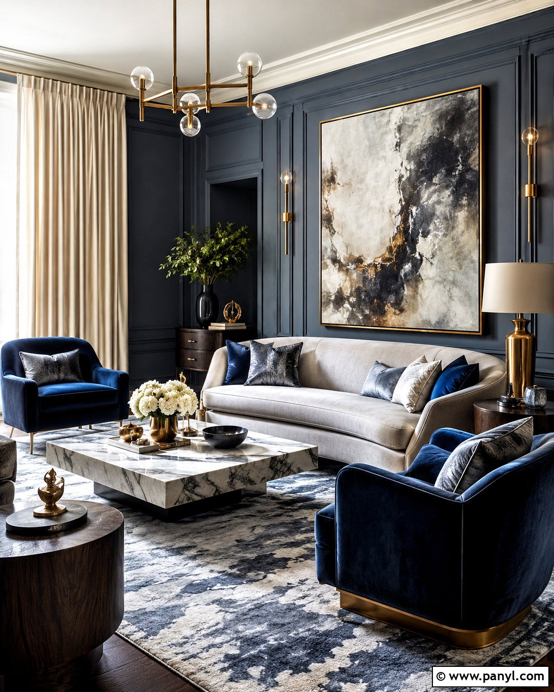 Luxury Blue Gray Living Room - 20 blue gray living room ideas