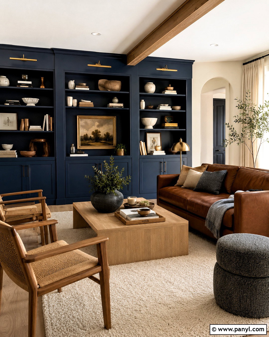 Luxury Brown And Blue Living Room - 20 brown and blue living room ideas