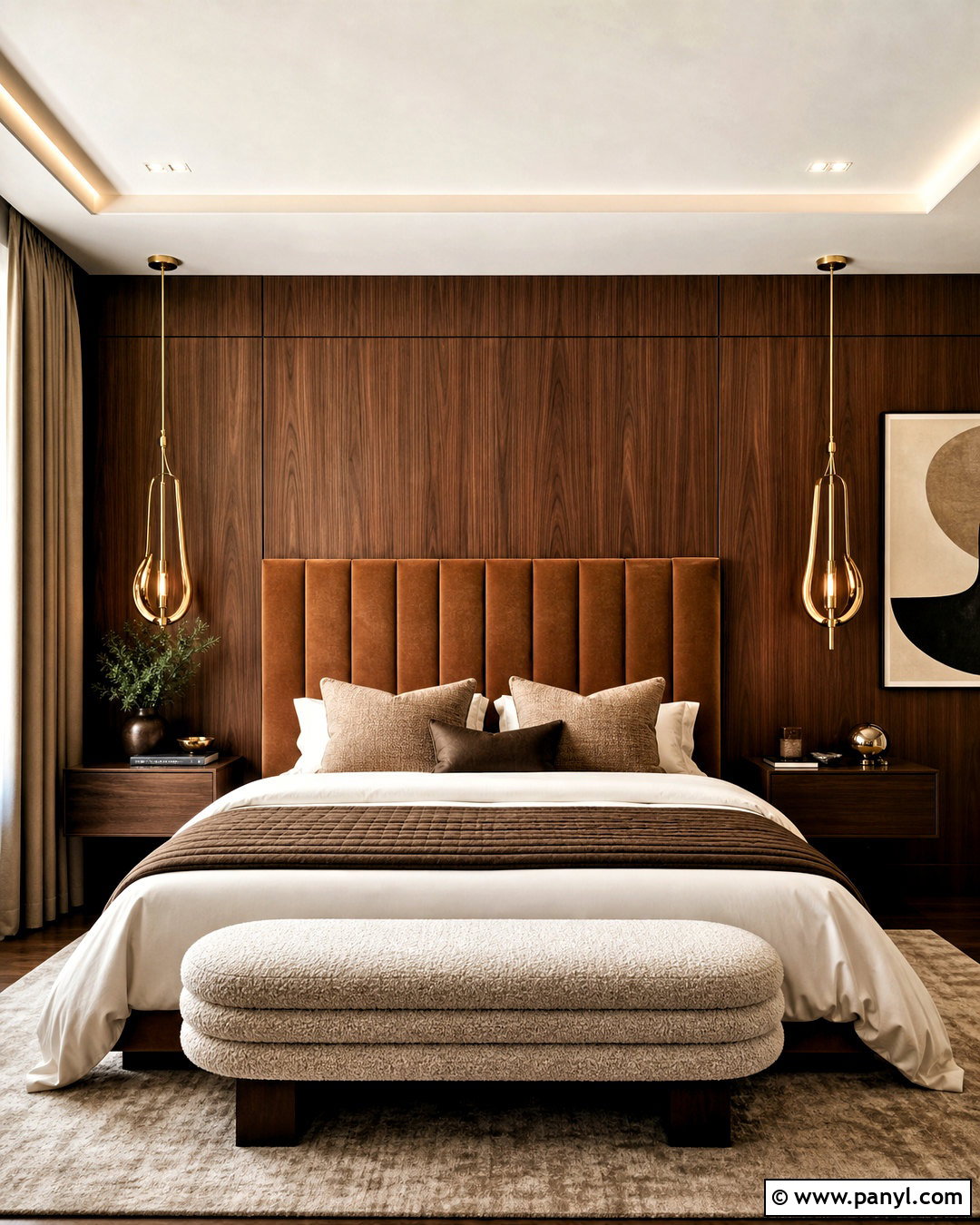 Luxury Brown Bedroom - 20 warm brown bedroom ideas