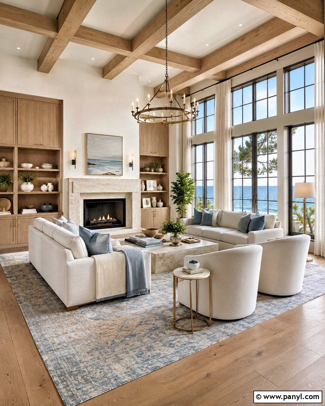 Luxury Coastal Great Room - 20 coastal beach house interiors