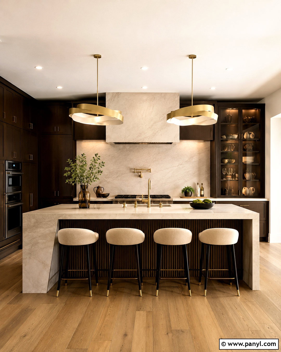 Luxury Cream and Espresso Kitchen - 20 cream and brown kitchen ideas