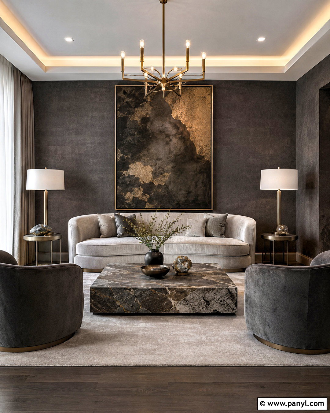 Luxury Dark Gray Living Room - 20 dark gray living room ideas