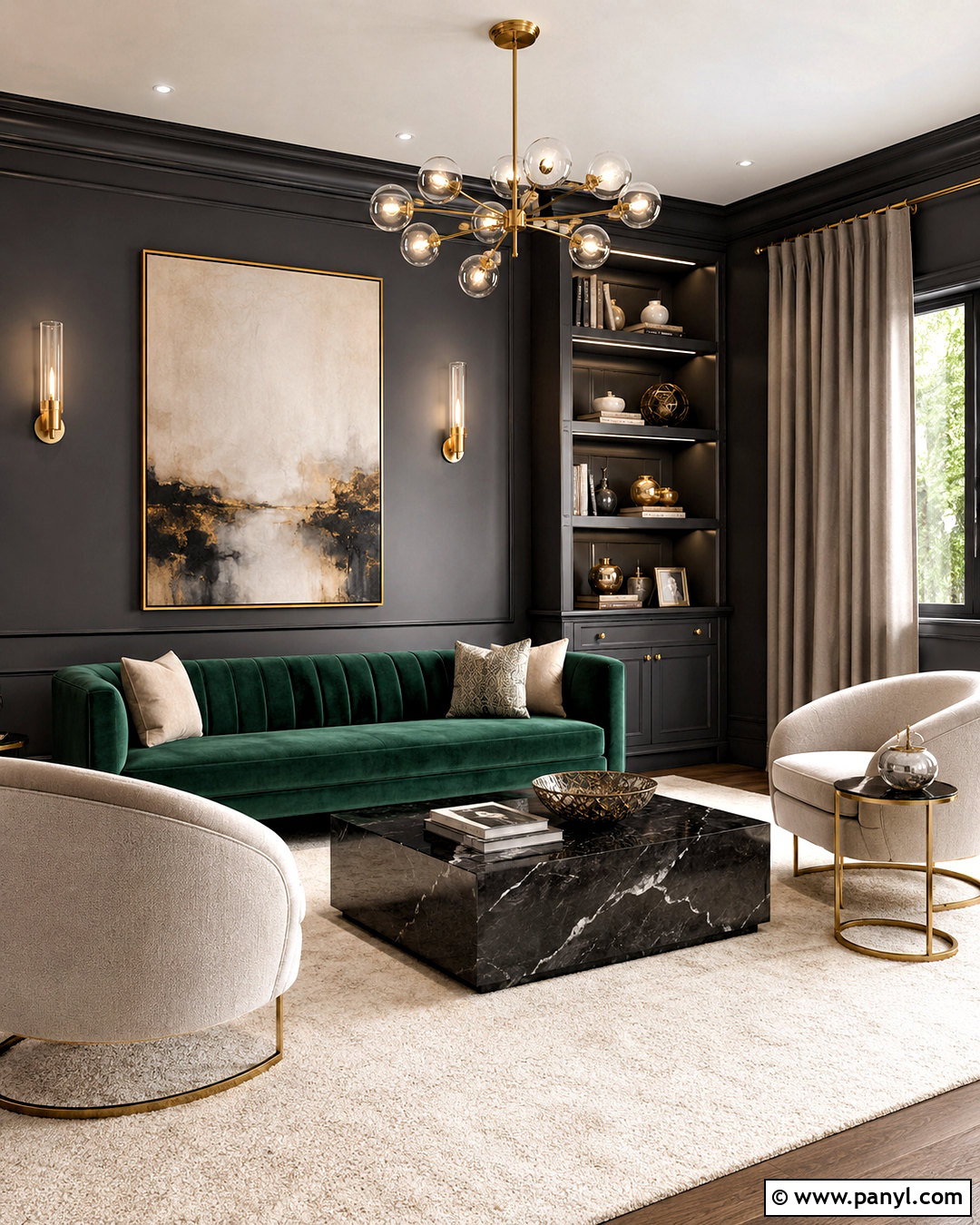 Luxury Dark Grey Living Room - 20 dark grey living room ideas