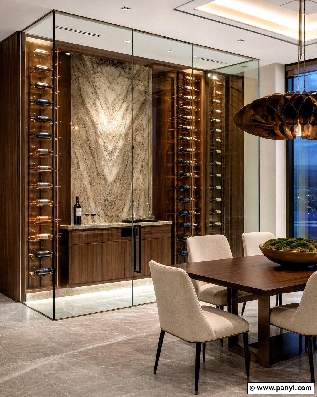 Luxury Frameless Wine Cellar - 20 frameless wine cellar ideas