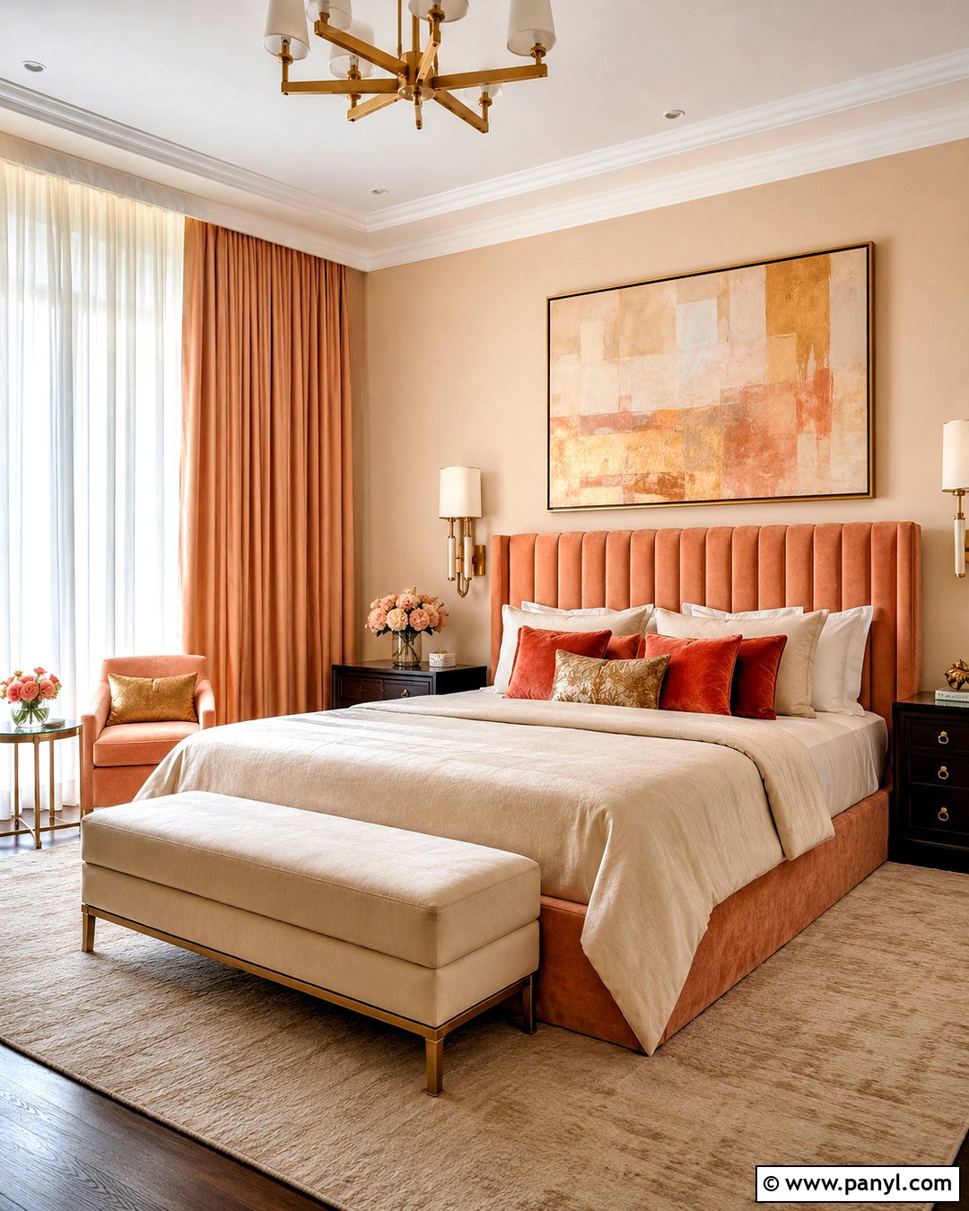 Luxury Light Orange Bedroom - 20 light orange bedroom ideas