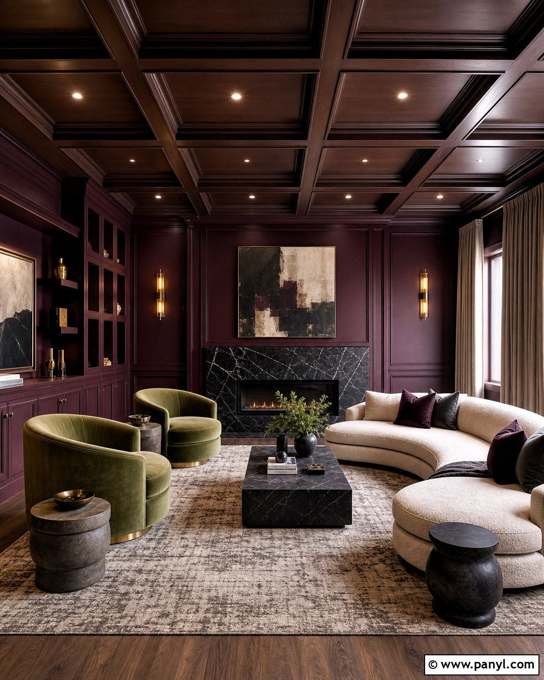 Luxury Moody Basement Lounge - 20 moody basement ideas