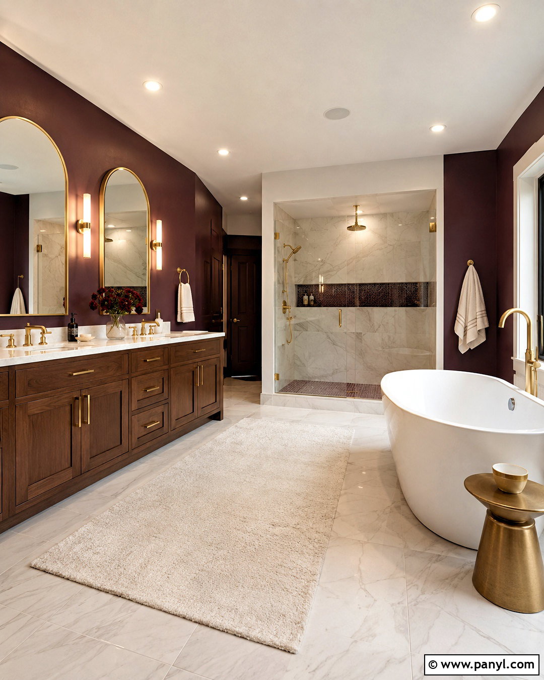 Luxury Plum Primary Bathroom - 20 plum bathroom ideas