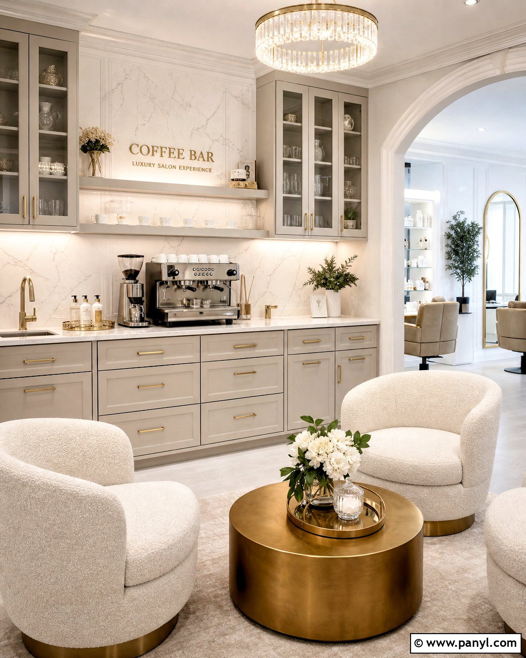 Luxury Salon Coffee Bar - 20 salon coffee bar ideas