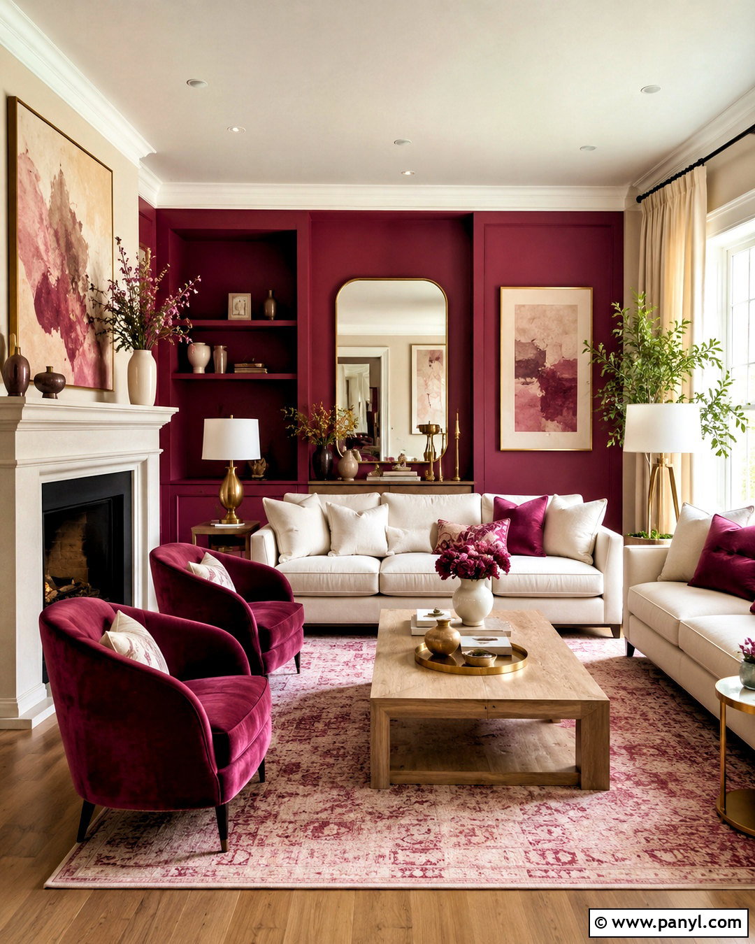 Magenta And Cream Living Room - 20 magenta room ideas