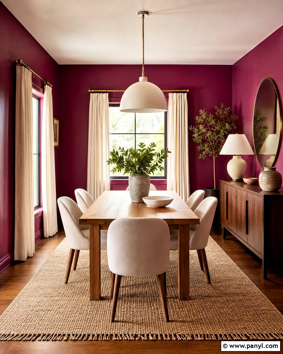Magenta Dining Room - 20 magenta room ideas