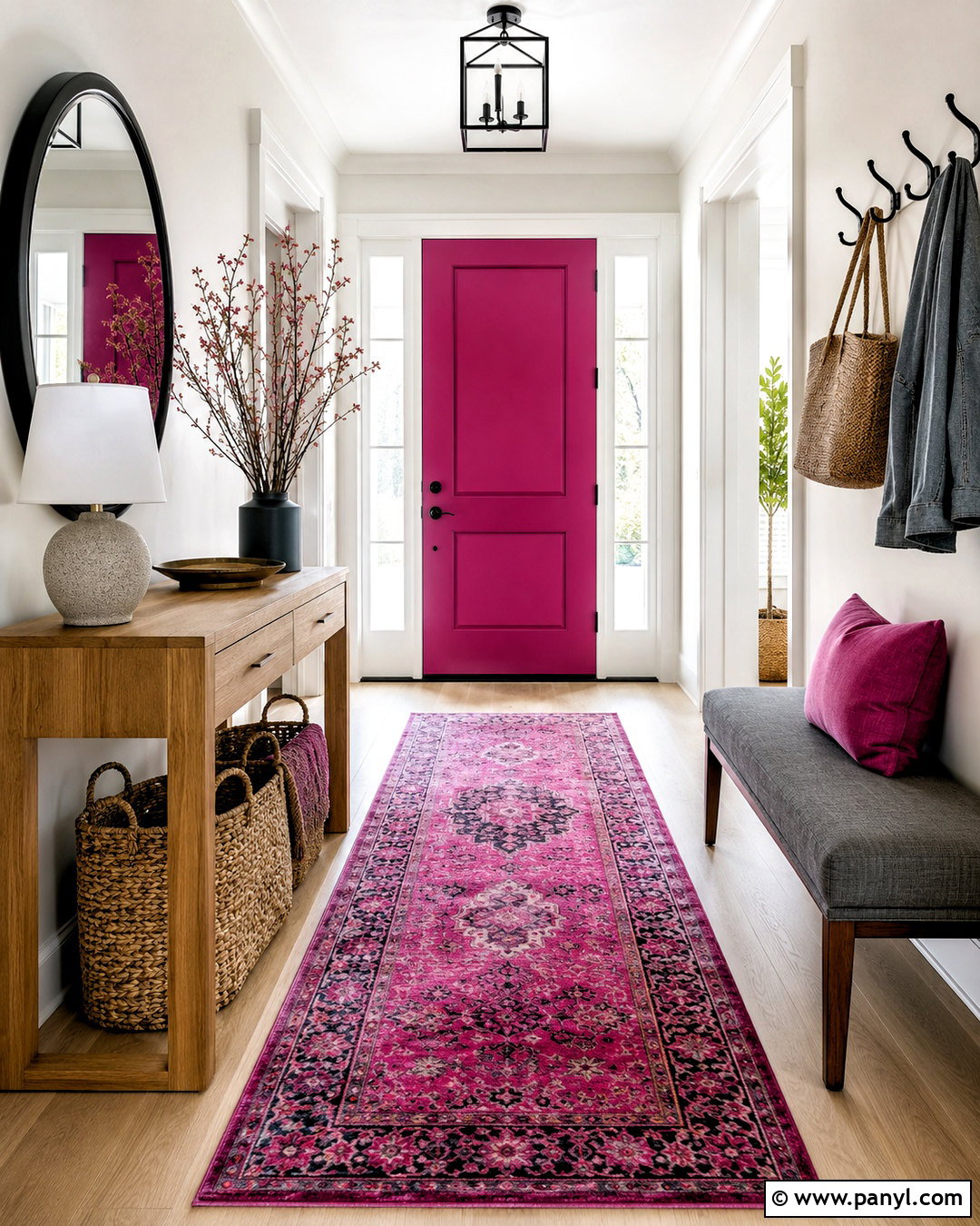 Magenta Entryway - 20 magenta room ideas