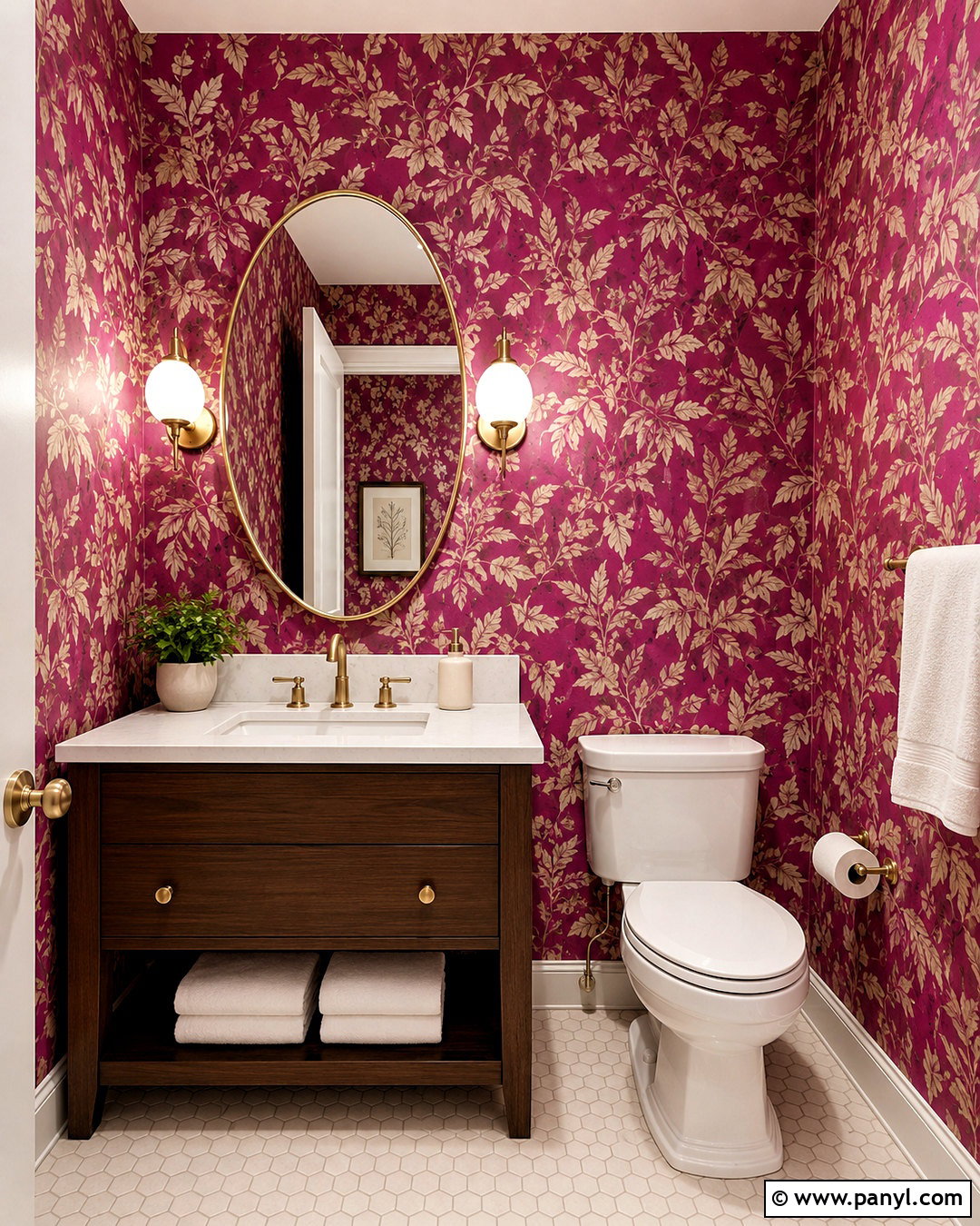 Magenta Powder Room - 20 magenta room ideas