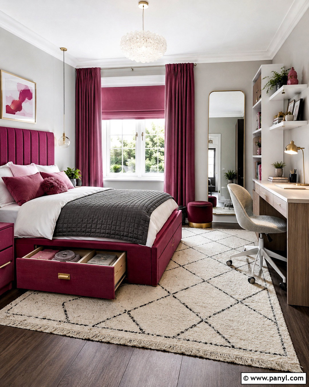 Magenta Teen Bedroom - 20 magenta room ideas