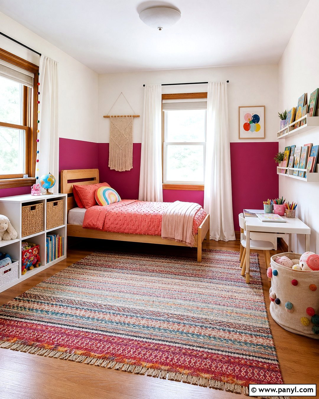 Magenta Walls In A Kids Bedroom - 35 Magenta Walls