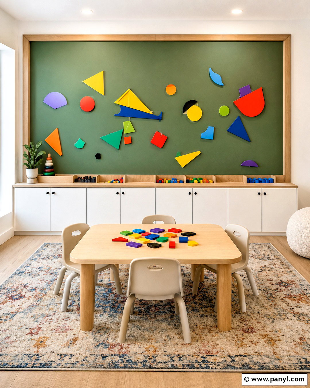 Magnetic Playroom Accent Wall - 20 playroom accent wall ideas