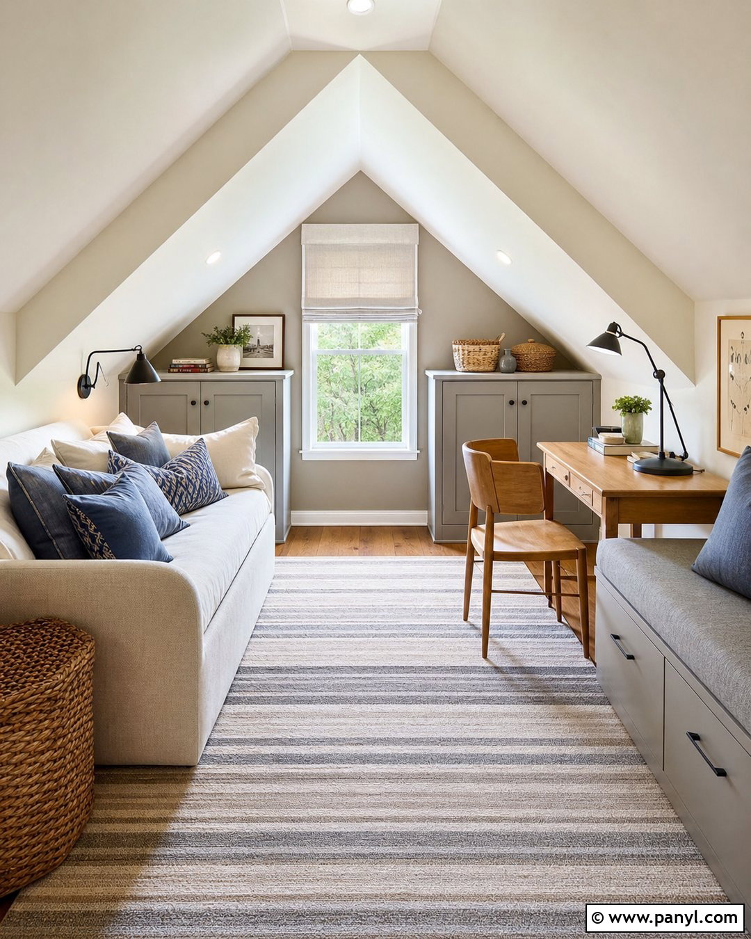 Magnolia And Grey Attic Walls - 20 Magnolia And Grey Walls