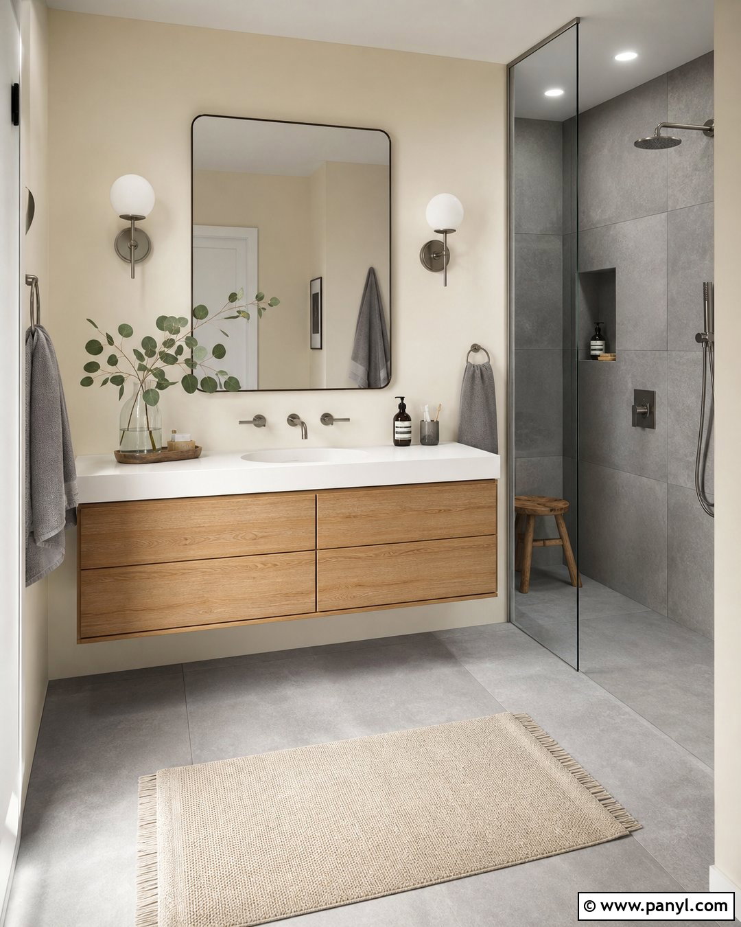 Magnolia And Grey Bathroom Walls - 20 Magnolia And Grey Walls