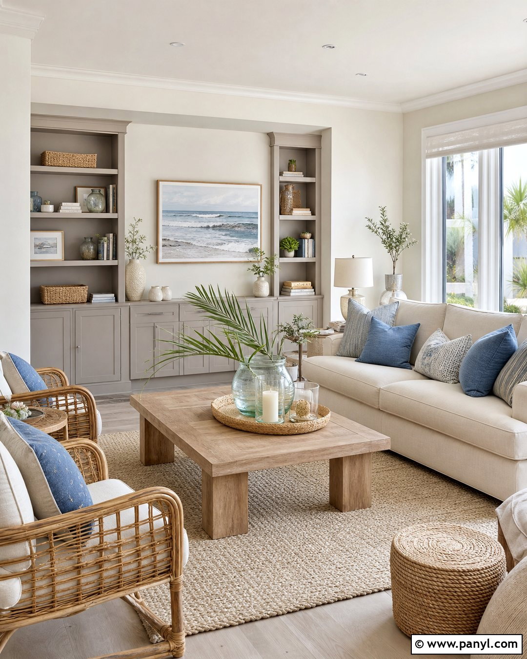 Magnolia And Grey Coastal Walls - 20 Magnolia And Grey Walls